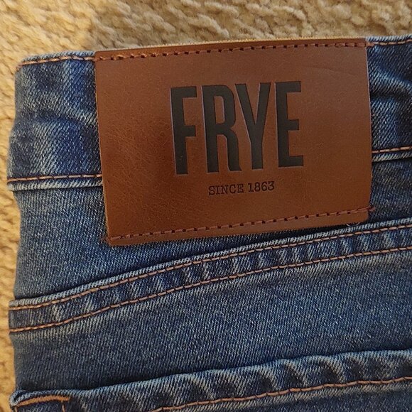 Frye Denim Jeans Medium Wash High Rise Straight Leg Womens 10/30 RN #114186 EUC - Picture 4 of 6